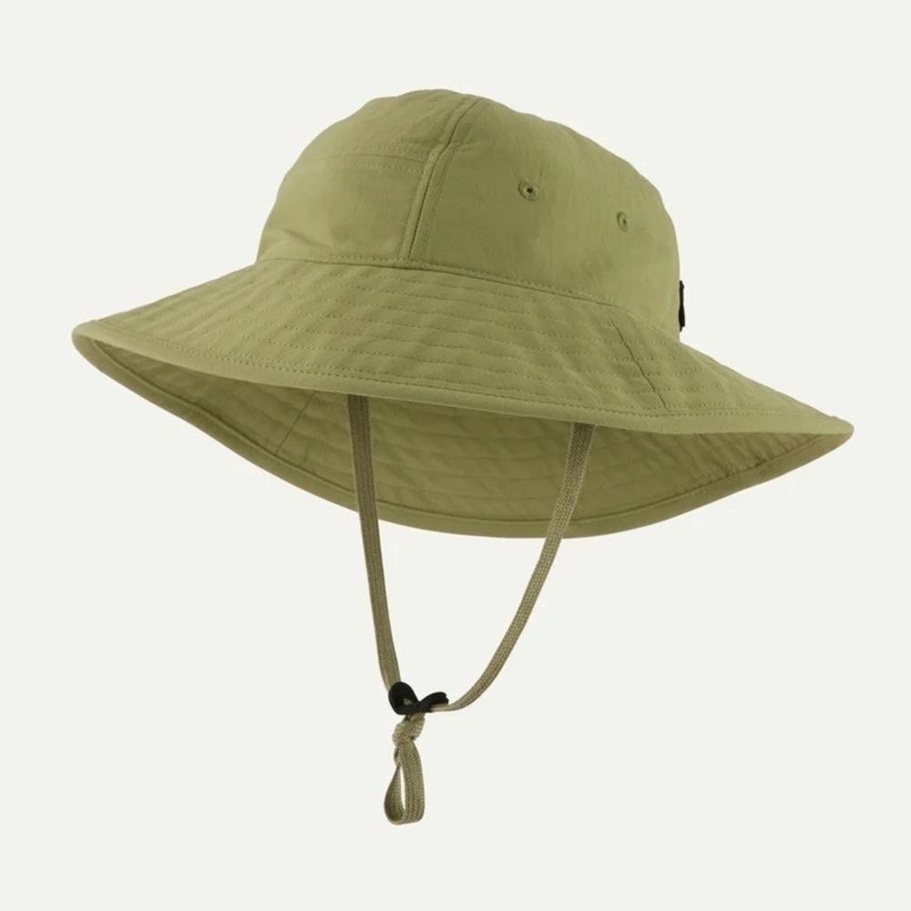 Patagonia Kid's Trim Brim Sun Bucket Hat Buckhorn Green NWT Sz S/M (5-10) 65933